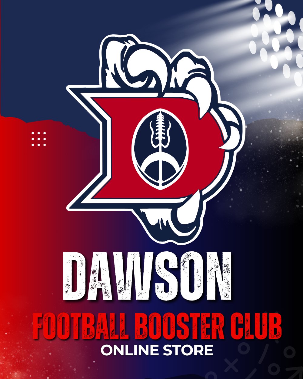 Dawson High School football Booster Club Trend Monkey Custom Apparel