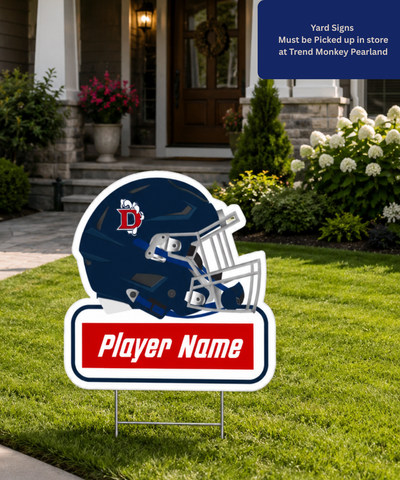 Dawson Football Helmet Yard Sign 2026
