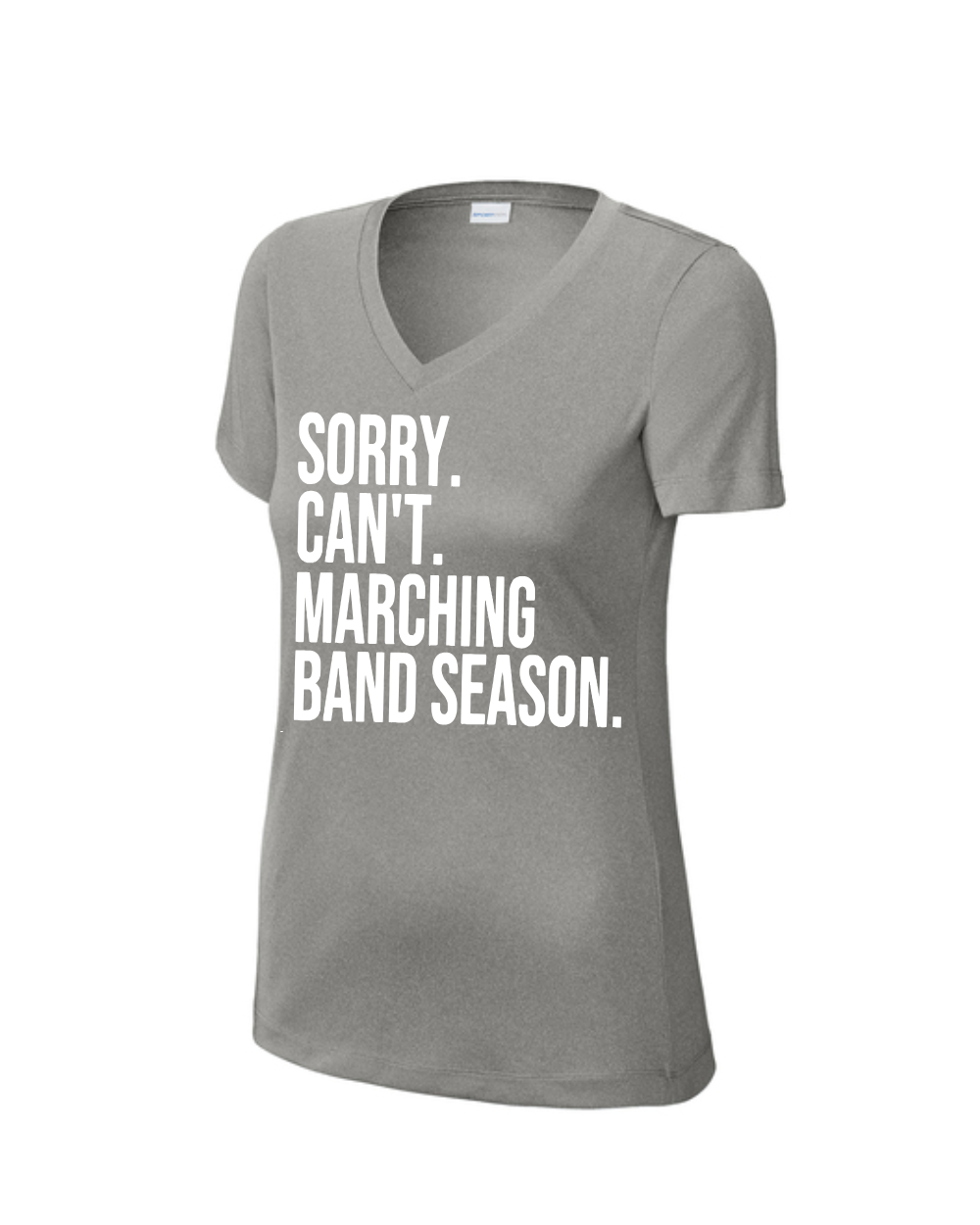 PHS Band Chaperone- PHS Band Sorry Cant... Ladies VNeck Performance Tee