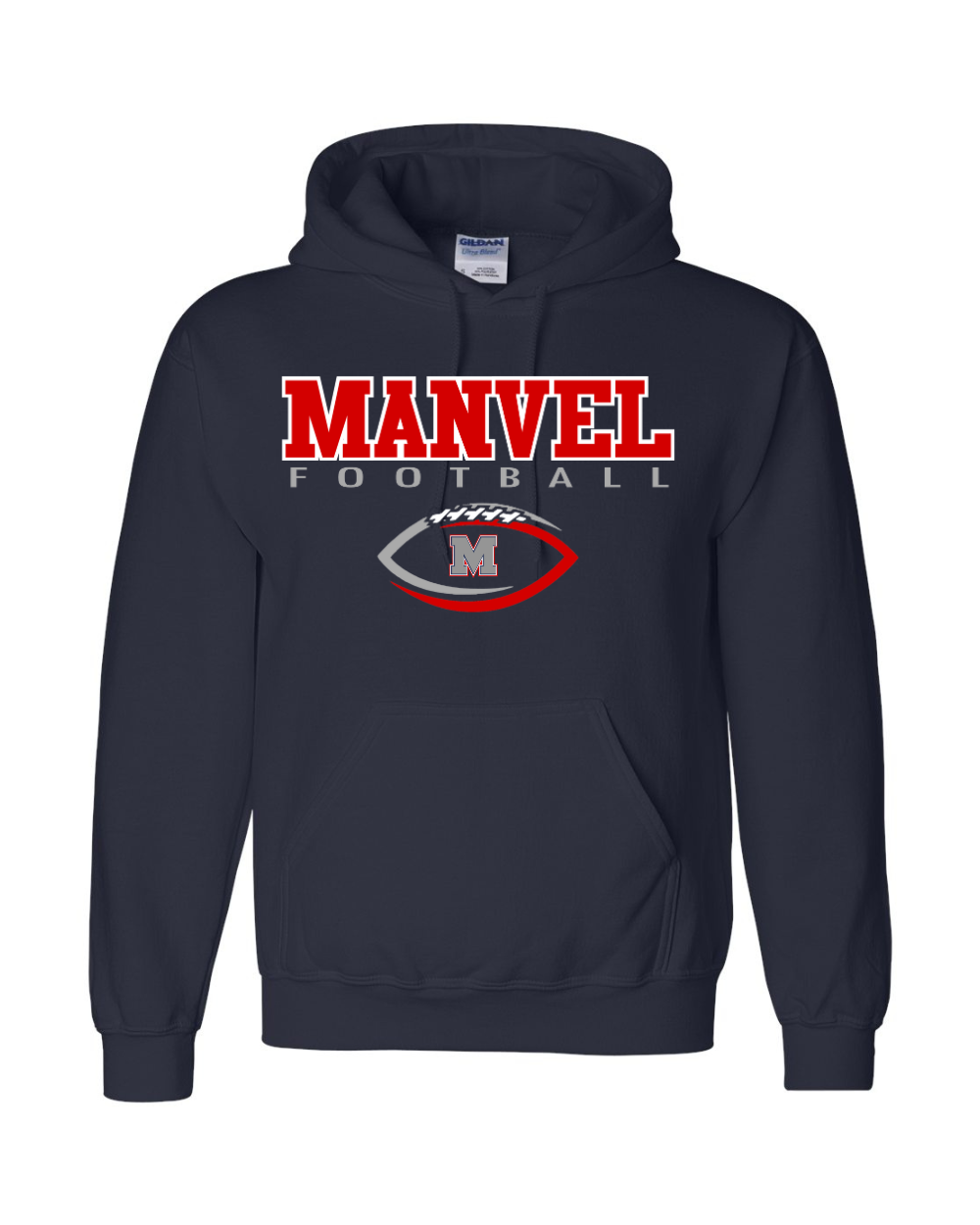 Mavericks Football- Manvel Football Cotton blend Hoodie