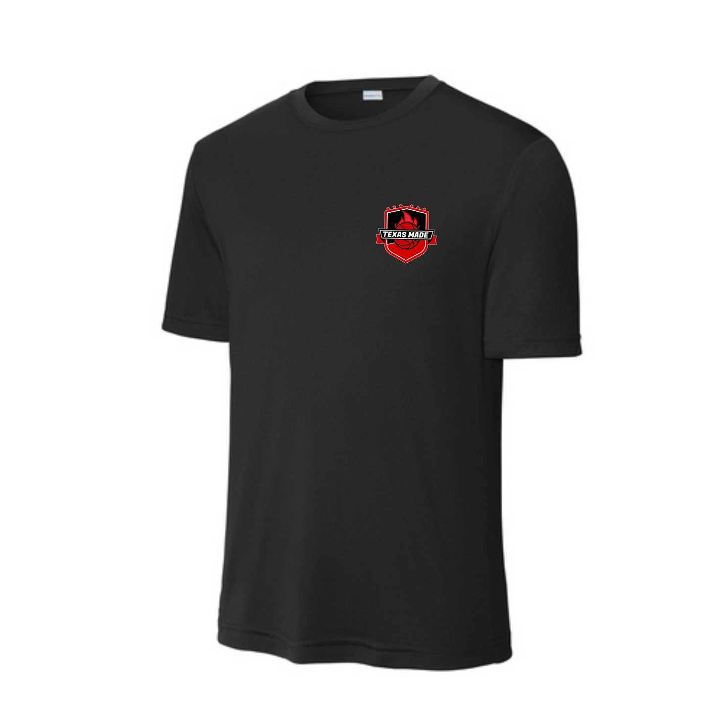 Texas Made - Small Logo- Black Performance Tee