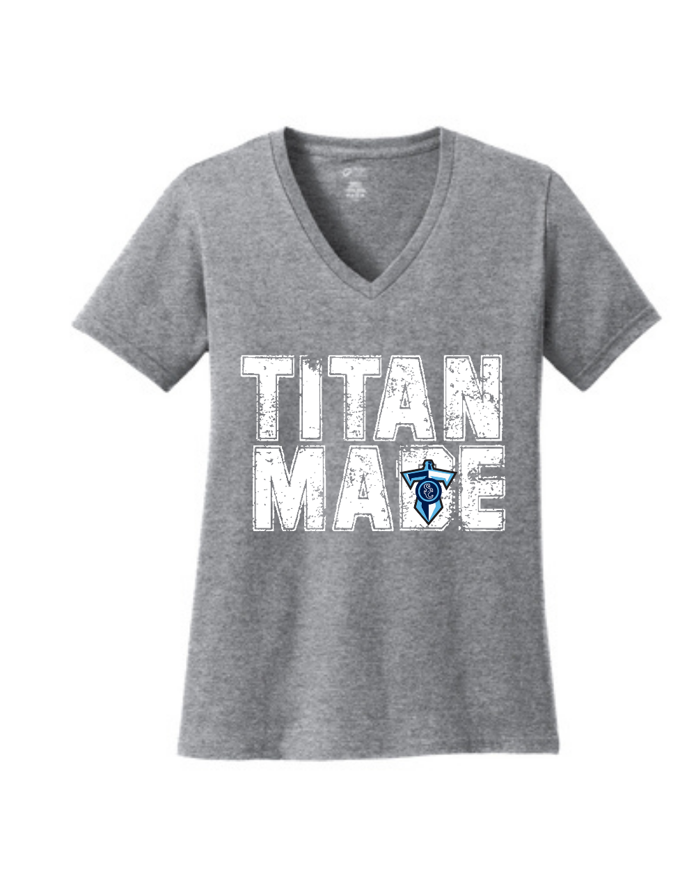 Shadow Creek Titans- Titans Made Ladies Vneck Cotton Tee