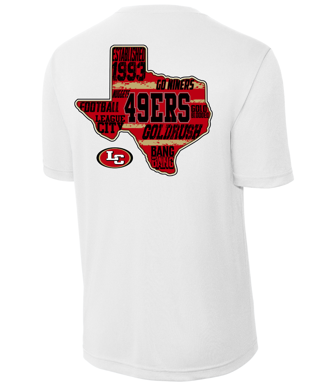 League City 49ers-49Ers- Performance Tee- White