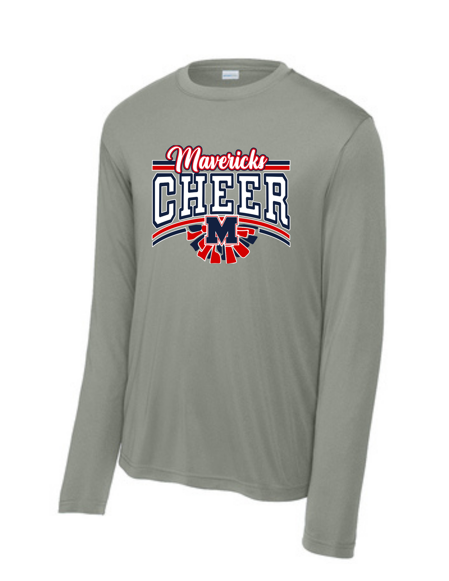 Manvel Cheer - Maverick Cheer Long Sleeve Performance Tee