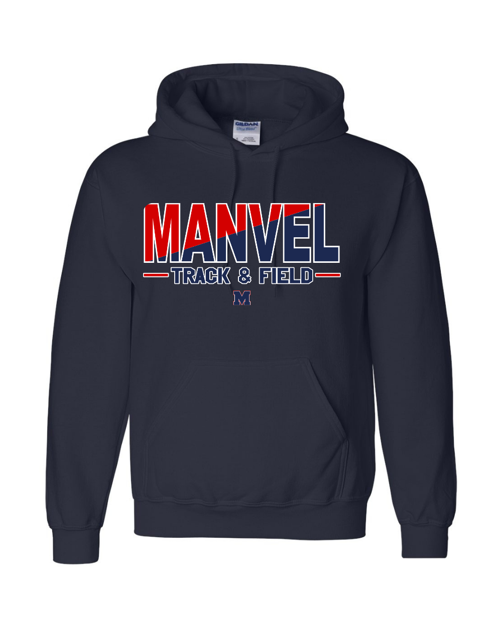 Manvel Track and Field- Manvel Track and Field Cotton blend Hoodie