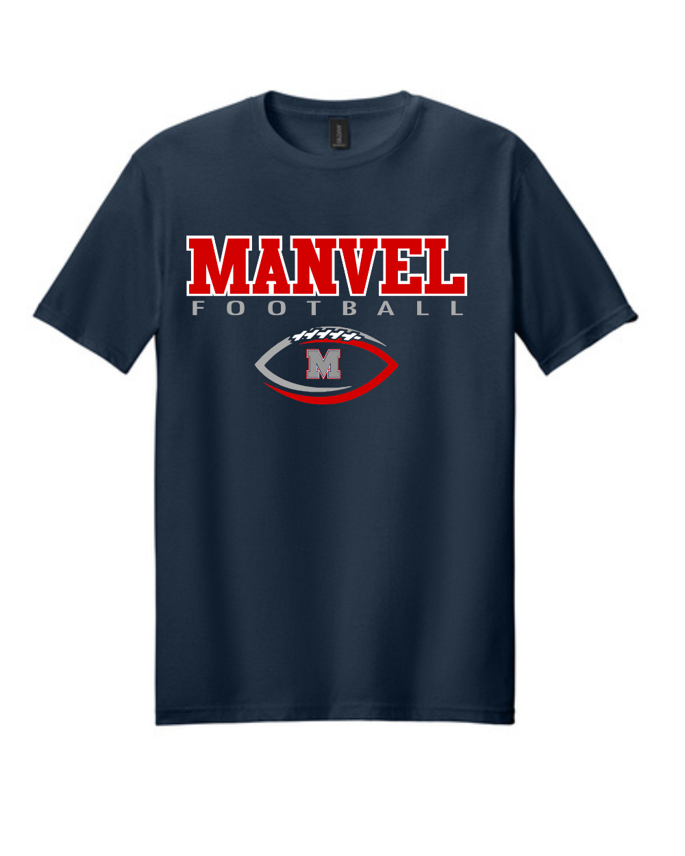Manvel Football- Manvel Football Cotton Tee