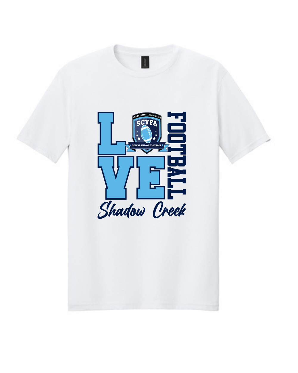 Shadow Creek Titans- Love Football Cotton Tee