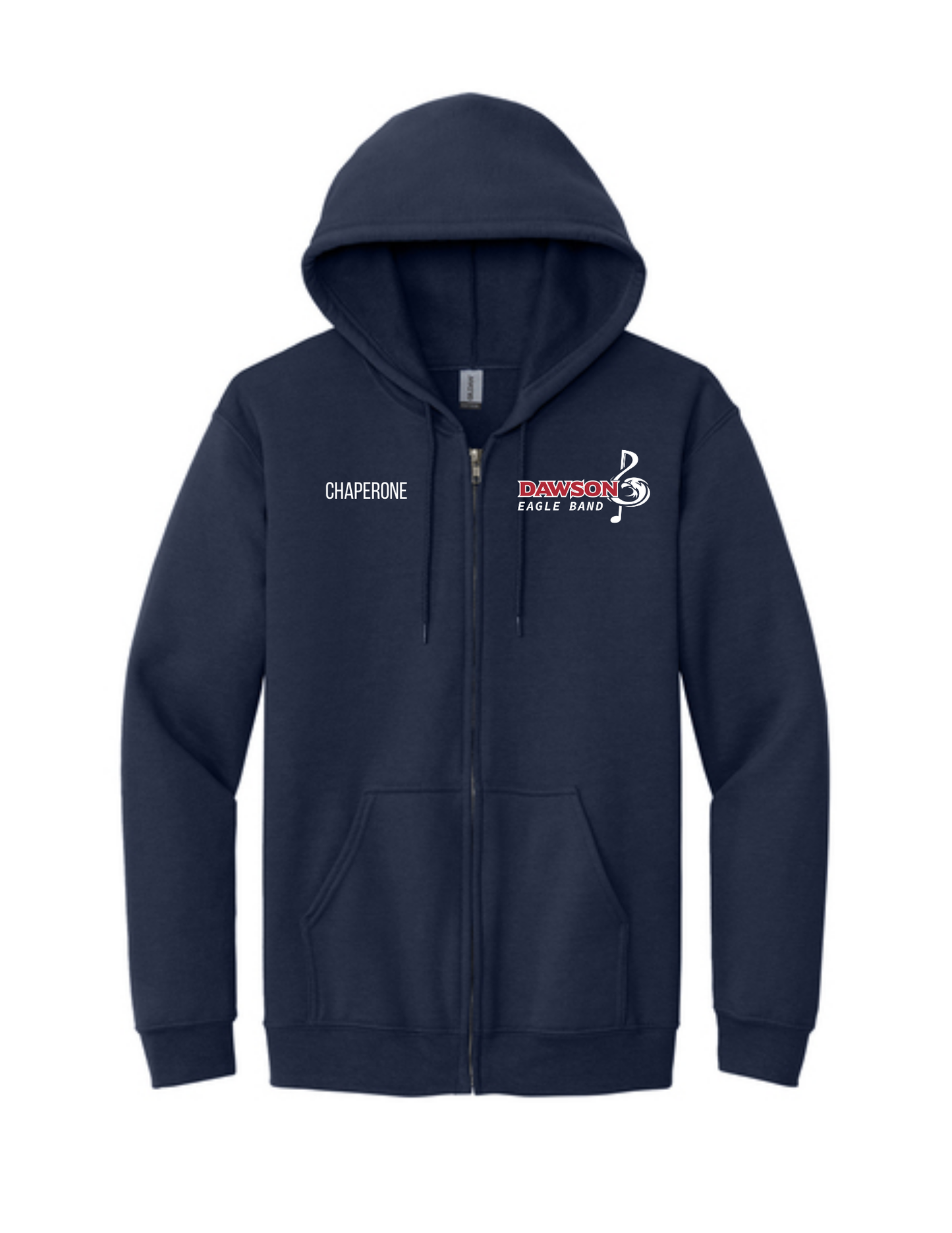 Dawson HS Band - Band Chaperones - Zip Up Hoodie
