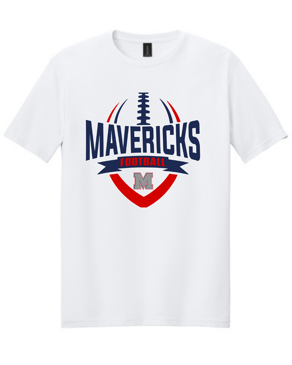 Manvel Football- Mavericks Football Cotton Tee