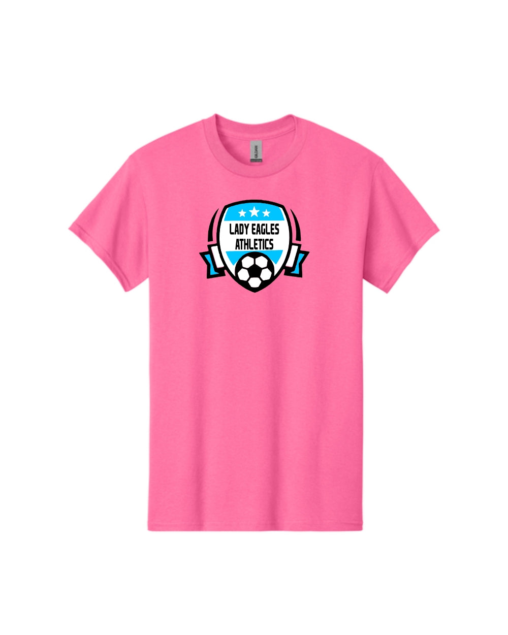 McNair Jr High - Soccer Lady Eagles Athletics Cotton Tee Shirt