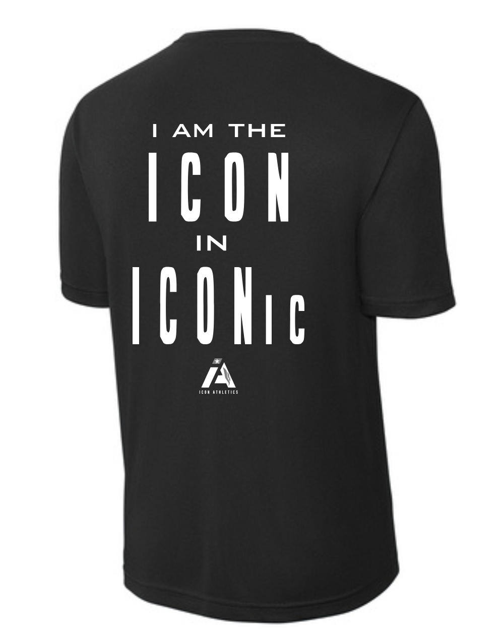 Icon Athletics- Iconic Performance Tee- Black