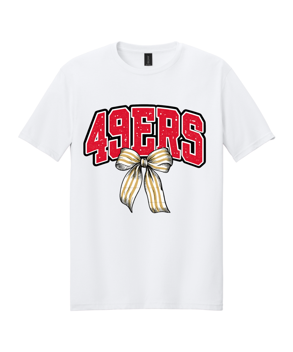 League City 49ers- 49ers Bow Cotton Tee