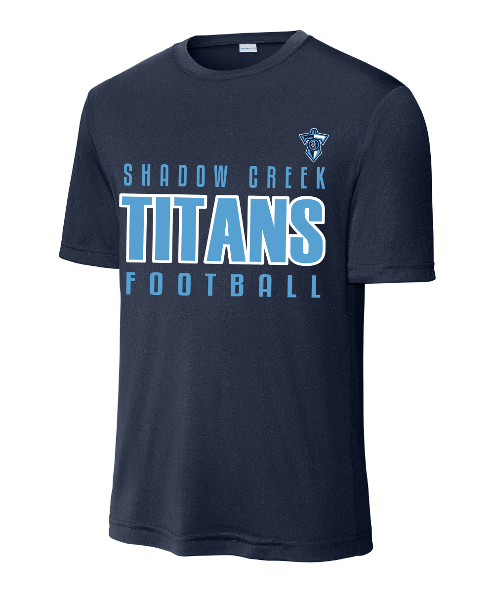 Shadow Creek Titans- Titans Football Short Sleeve Performance Tee