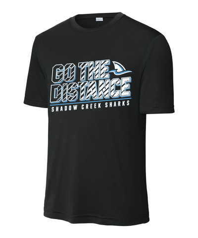 Shadow Creek Cross Country Track & Field - Go The Distance Performance Tee - Black