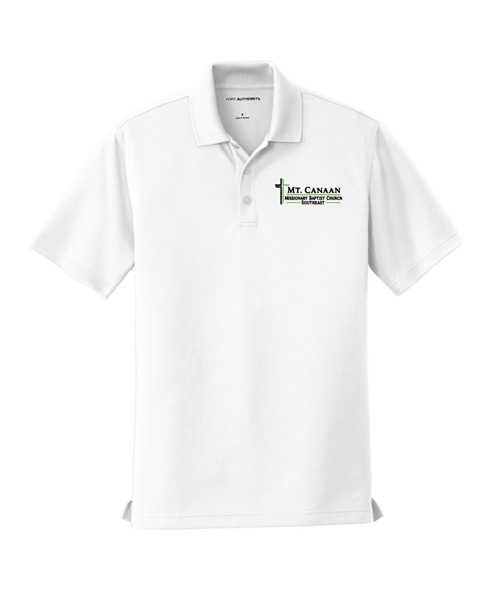 Mt Canaan Missionary Baptist Church - MBC Logo Port Authority Youth Dry Zone Polo