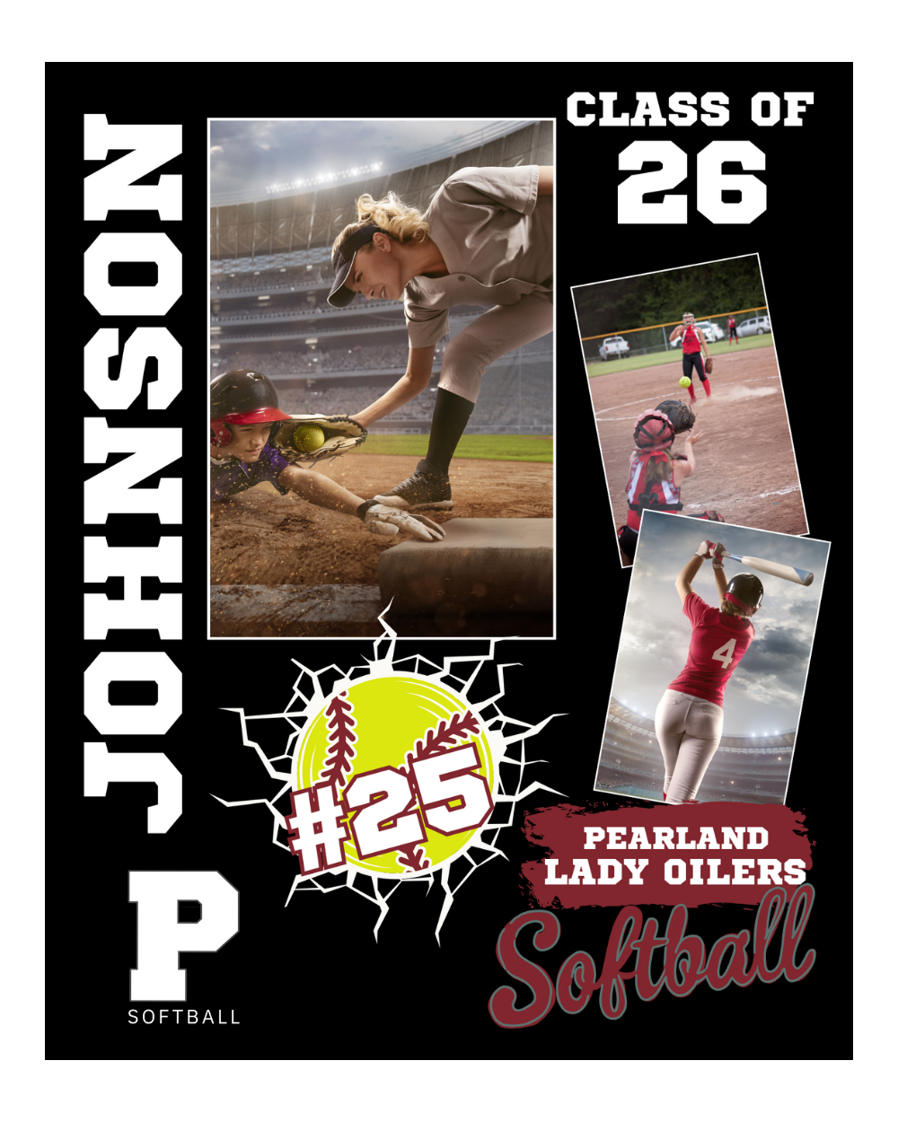 PHS Softball- Custom Player Photo Blanket