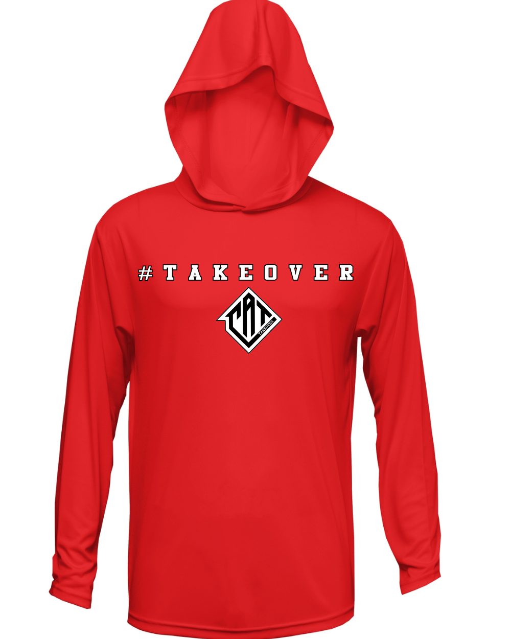 CAT Takeover- Red Performance Long Sleeved Tee