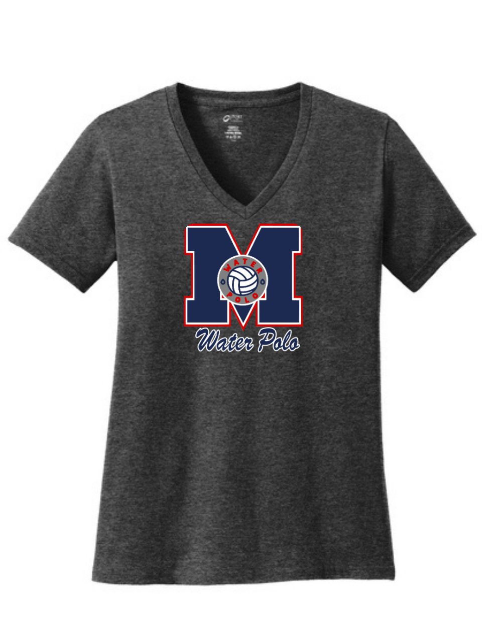 Manvel Water Polo- Mavericks Water Polo Ladies Vneck Cotton Tee