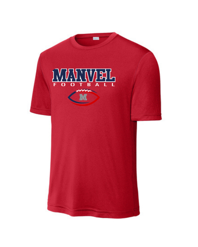 Manvel Football- Manvel Football Short Sleeve Performance Tee
