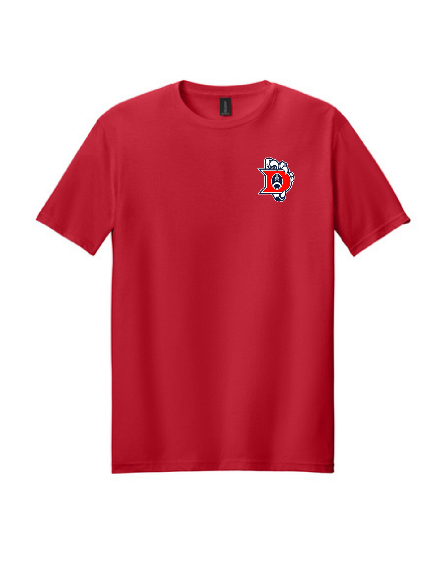 Dawson Football- Iron Sharpens Iron Short Sleeve Cotton Tee- Red