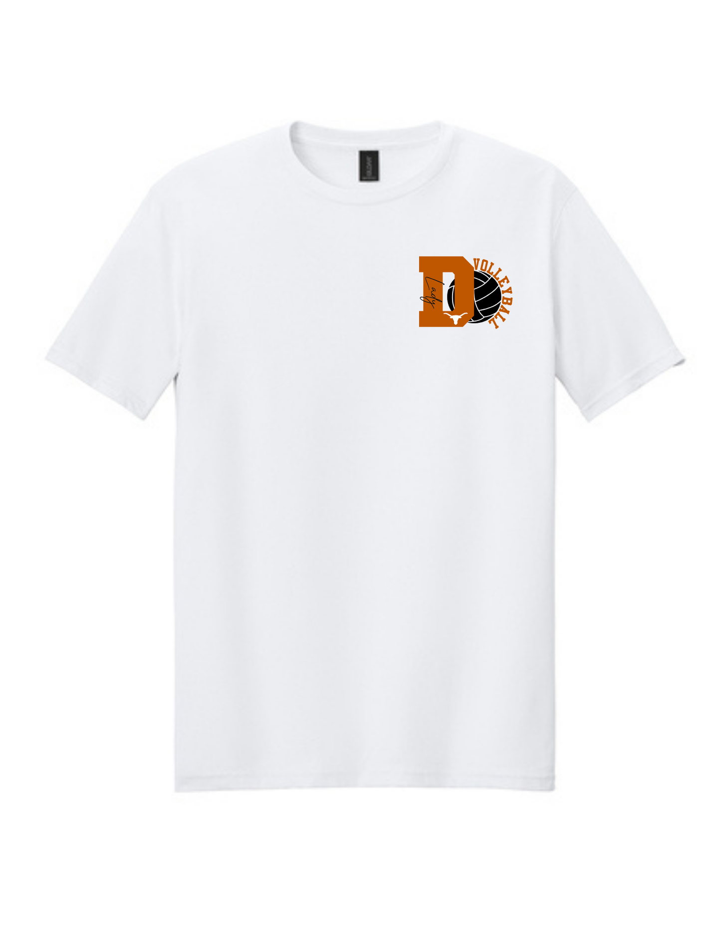 Dobie HS Volleyball - D Volleyball logo - Dryblend Cotton Tee