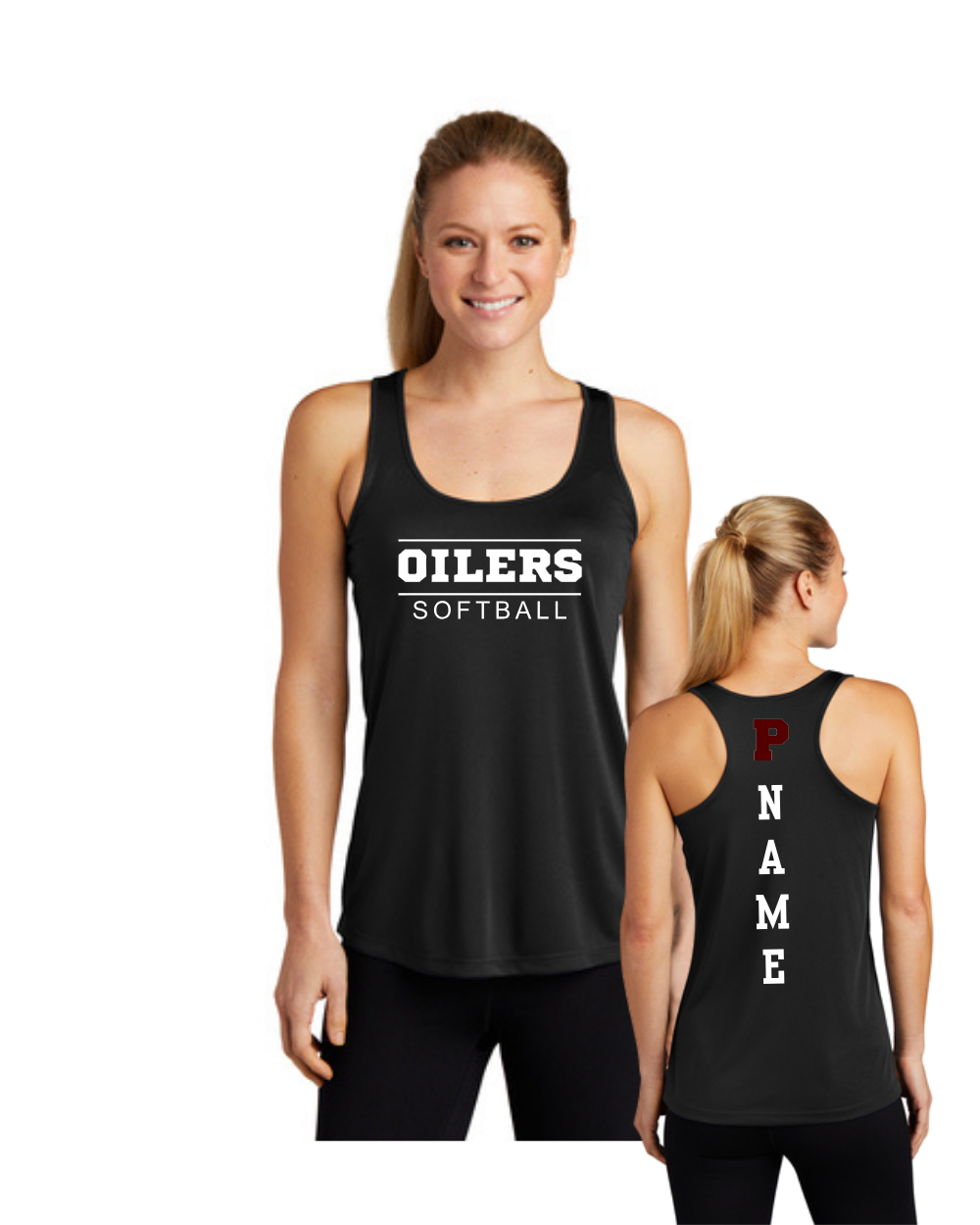 PHS Softball- Oiler Softball Racerback Tank Top