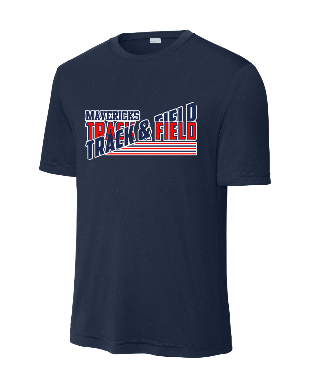Manvel Track and Field - Maverick Track and Field Short Sleeve Performance Tee