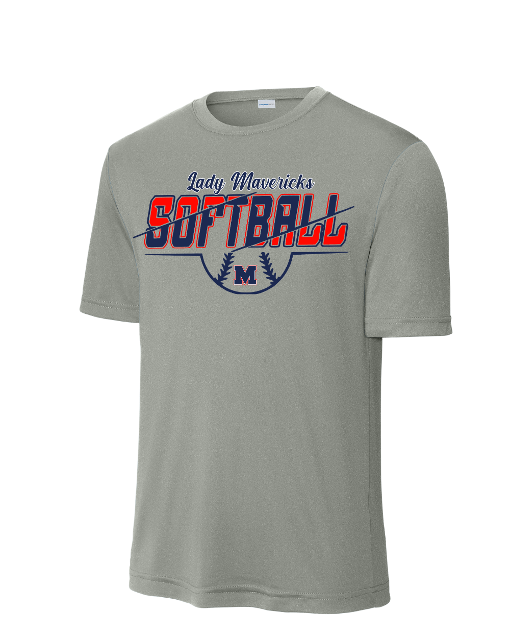 Manvel Softball- Lady Mavericks Softball Short Sleeve Performance Tee