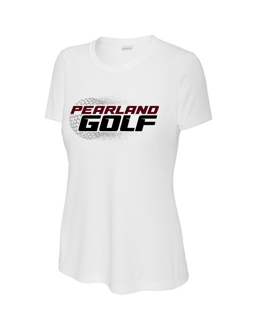 PHS Golf- Pearland Golf Performance Ladies Tee- White