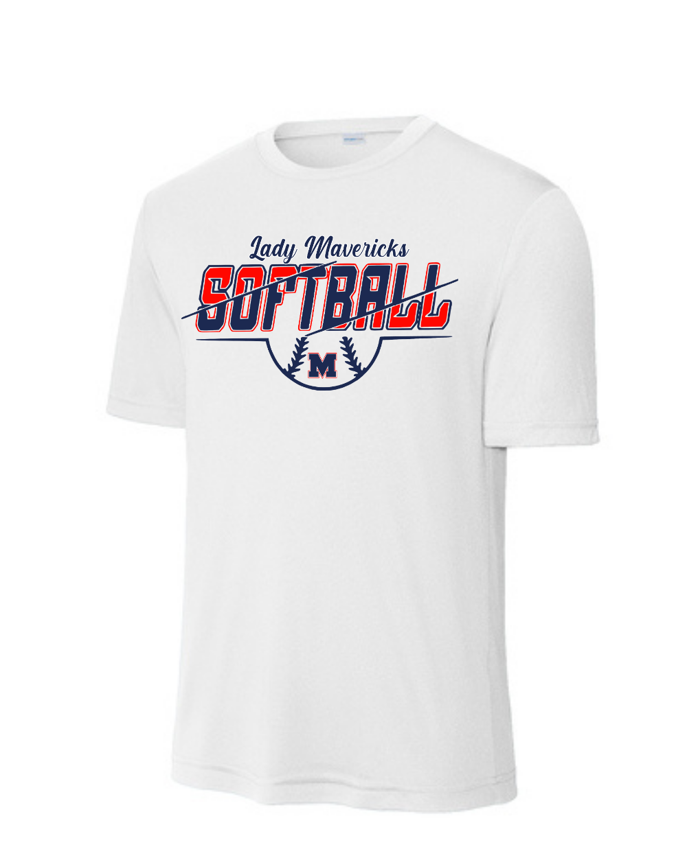Manvel Softball- Lady Mavericks Softball Short Sleeve Performance Tee