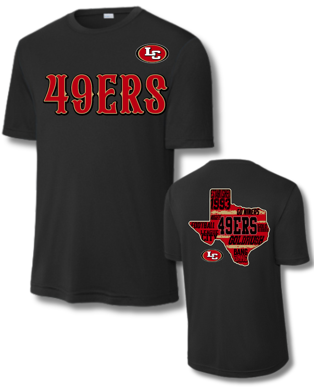 League City 49ers Football & Cheer-49Ers Performance Tee