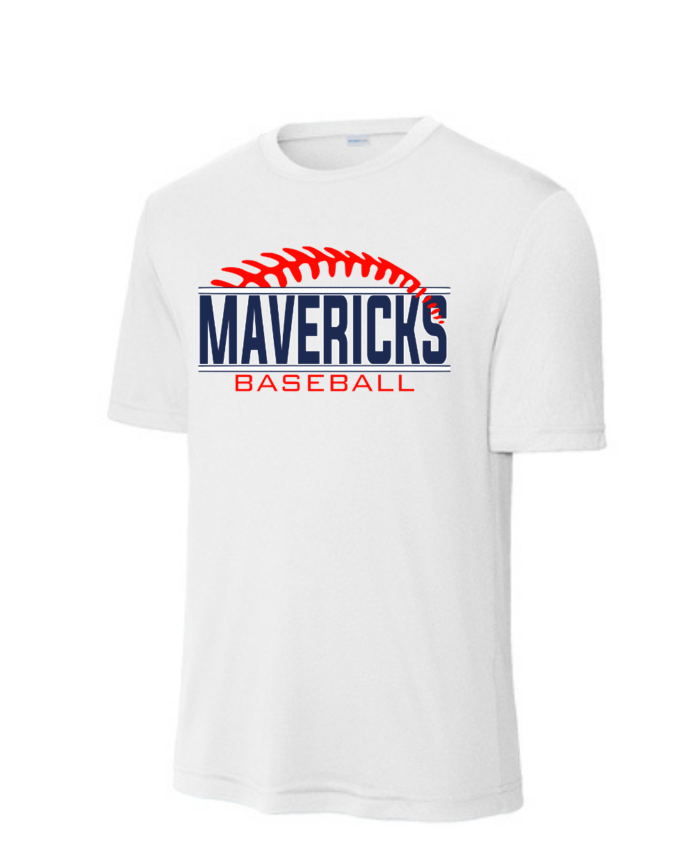 Manvel Baseball- Mavericks Baseball Short Sleeve Performance Tee