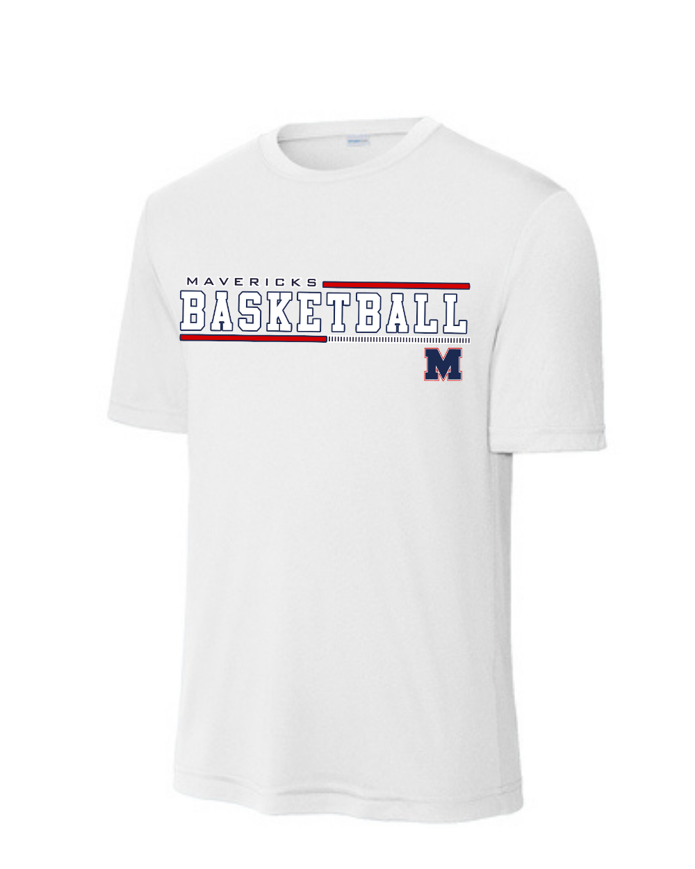 Manvel Basketball- Mavericks Basketball Short Sleeve Performance Tee