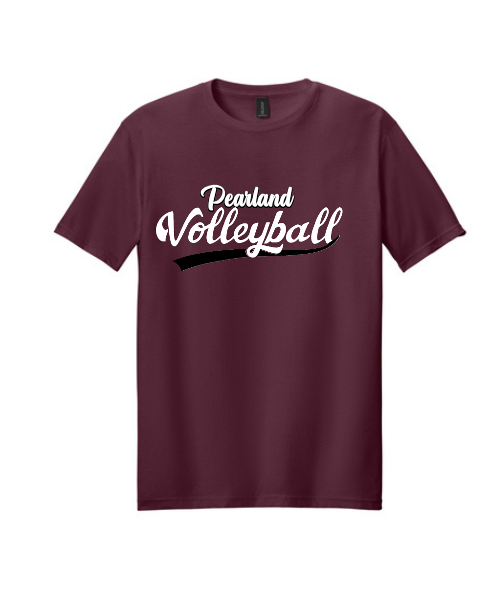 PHS Volleyball-Pearland Volleyball Cotton Tee- Maroon