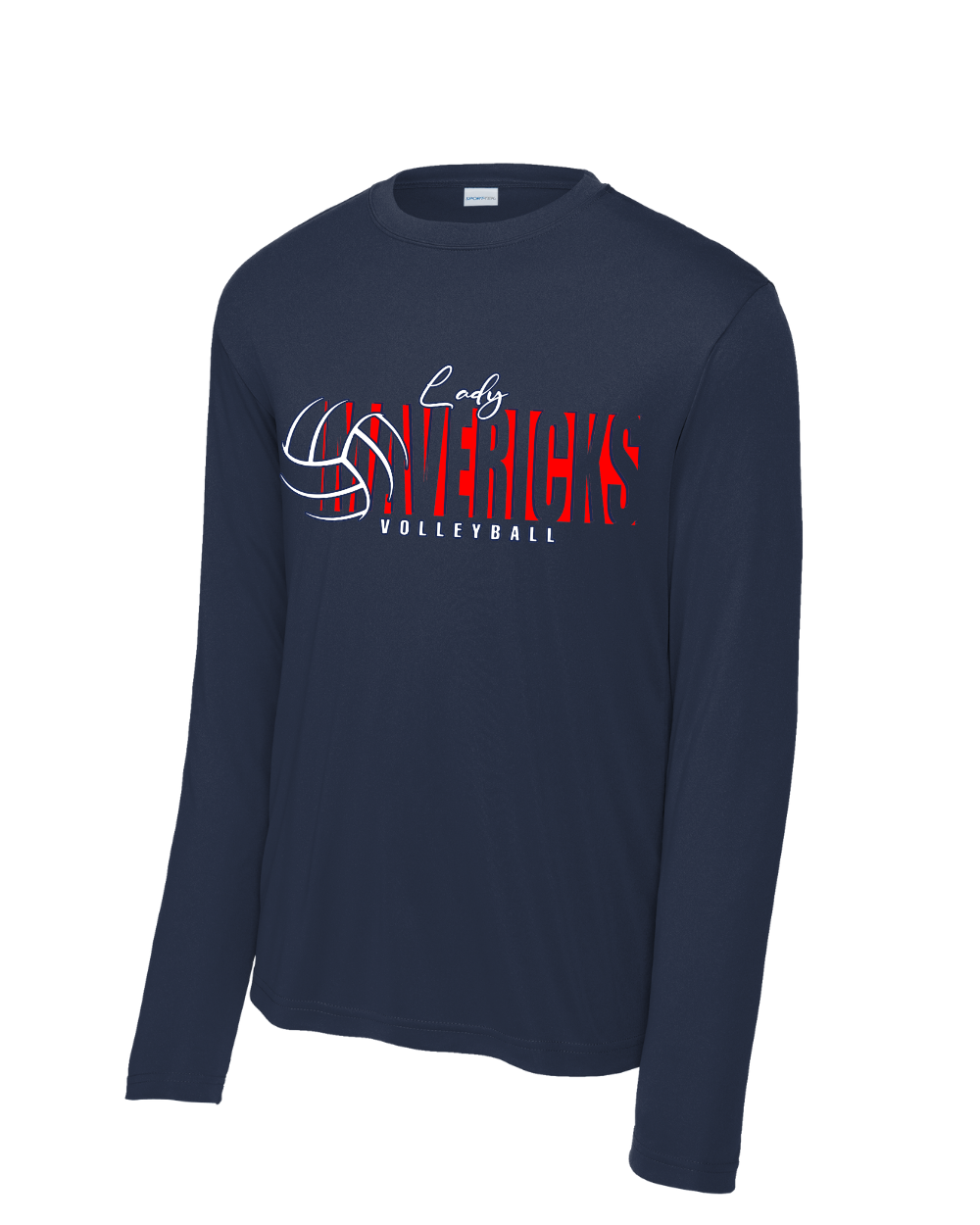 Manvel Volleyball- Lady Mavericks Long Sleeve Performance Tee