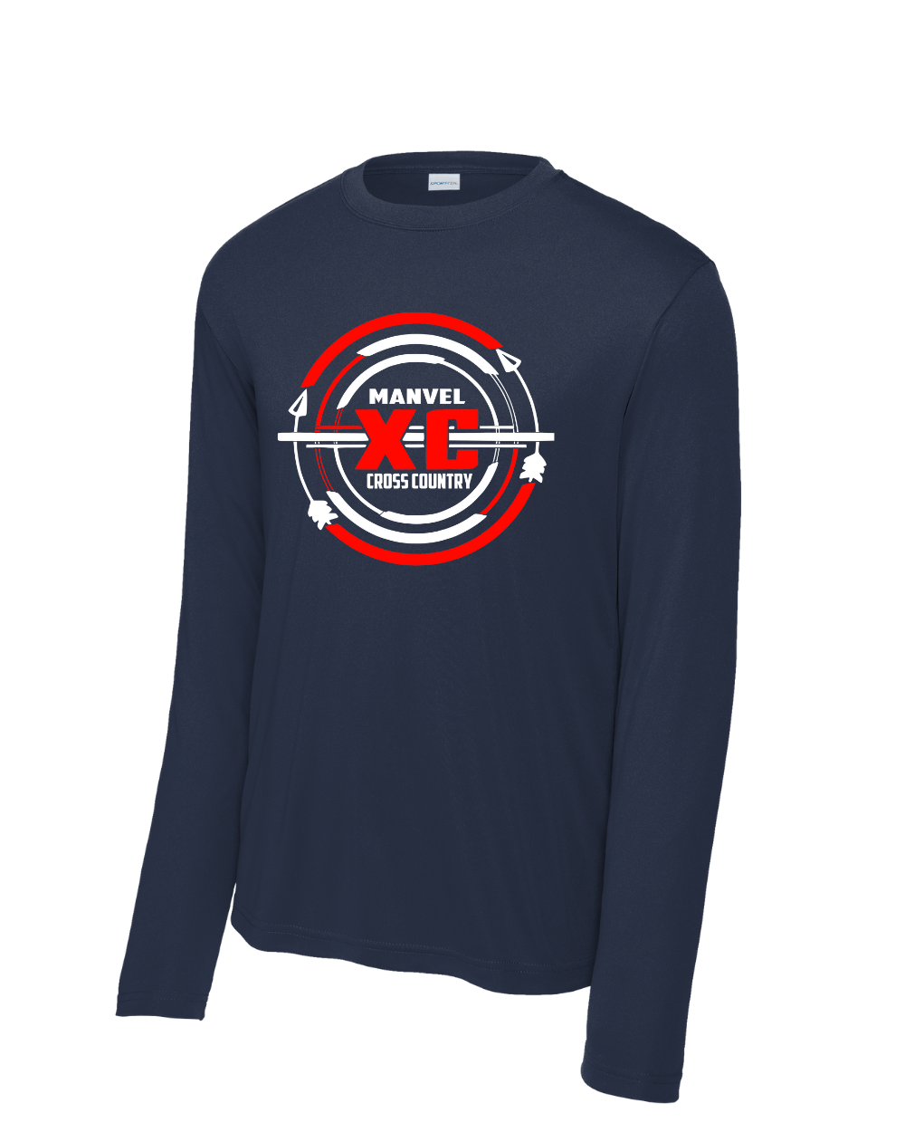Manvel Cross Country- Manvel Cross Country Long Sleeve Performance Tee