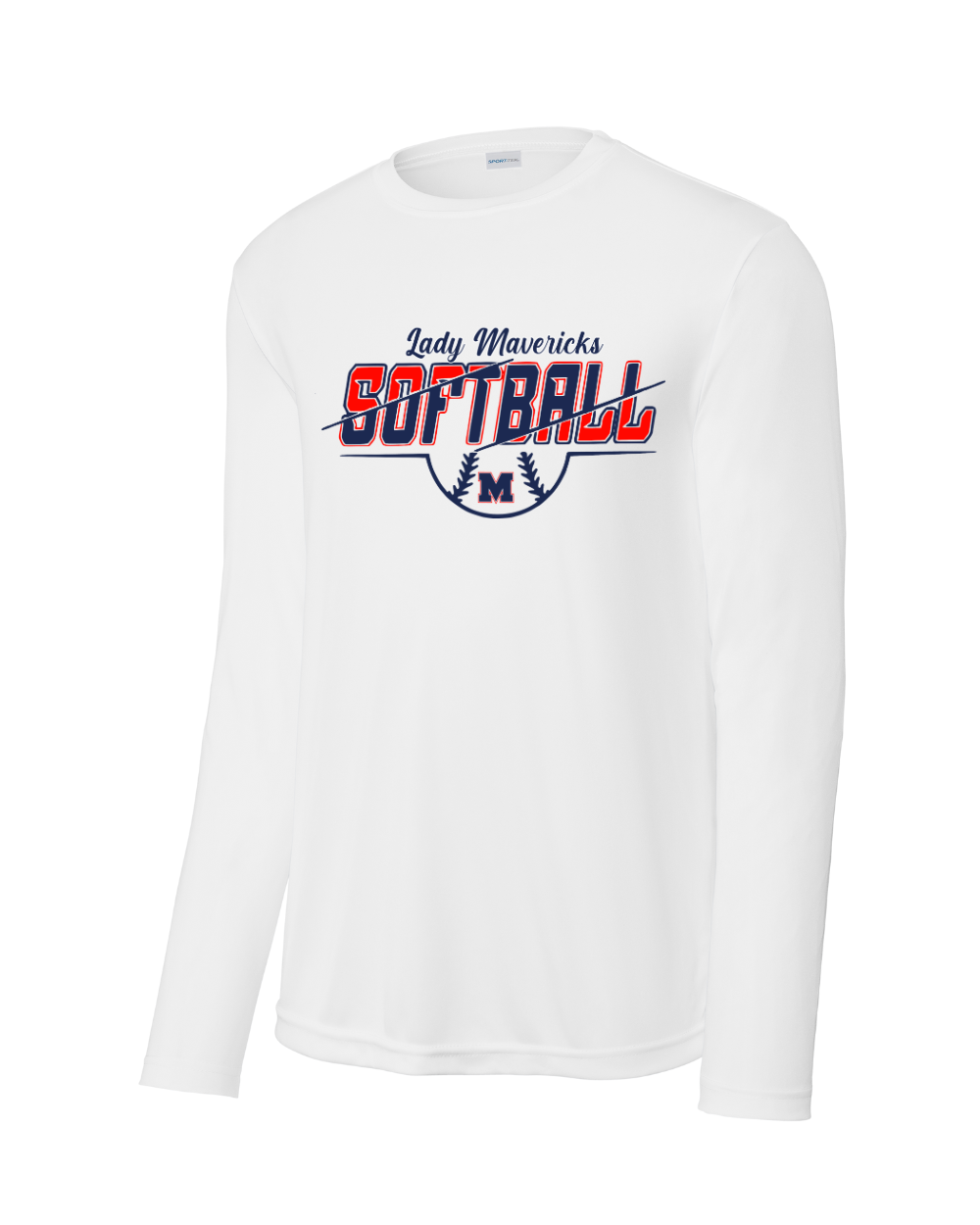 Manvel Softball- Lady Mavericks Softball Long Sleeve Performance Tee