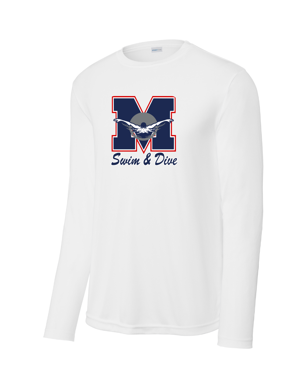 Manvel Swim & Dive- Manvel Swim Long Sleeve Performance Tee