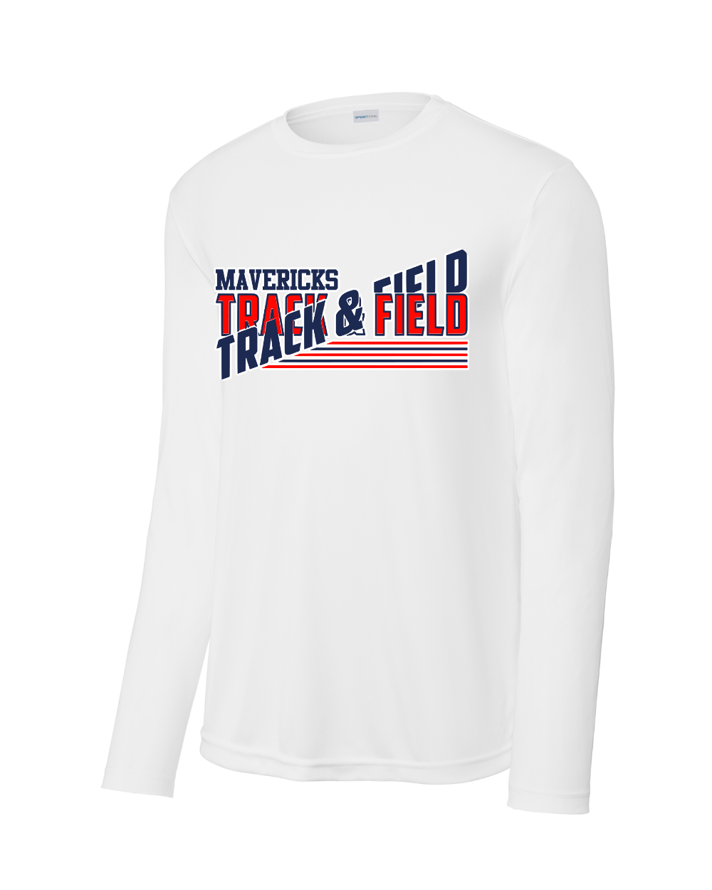 Manvel Track and Field - Mavericks Track and Field Long Sleeve Performance Tee
