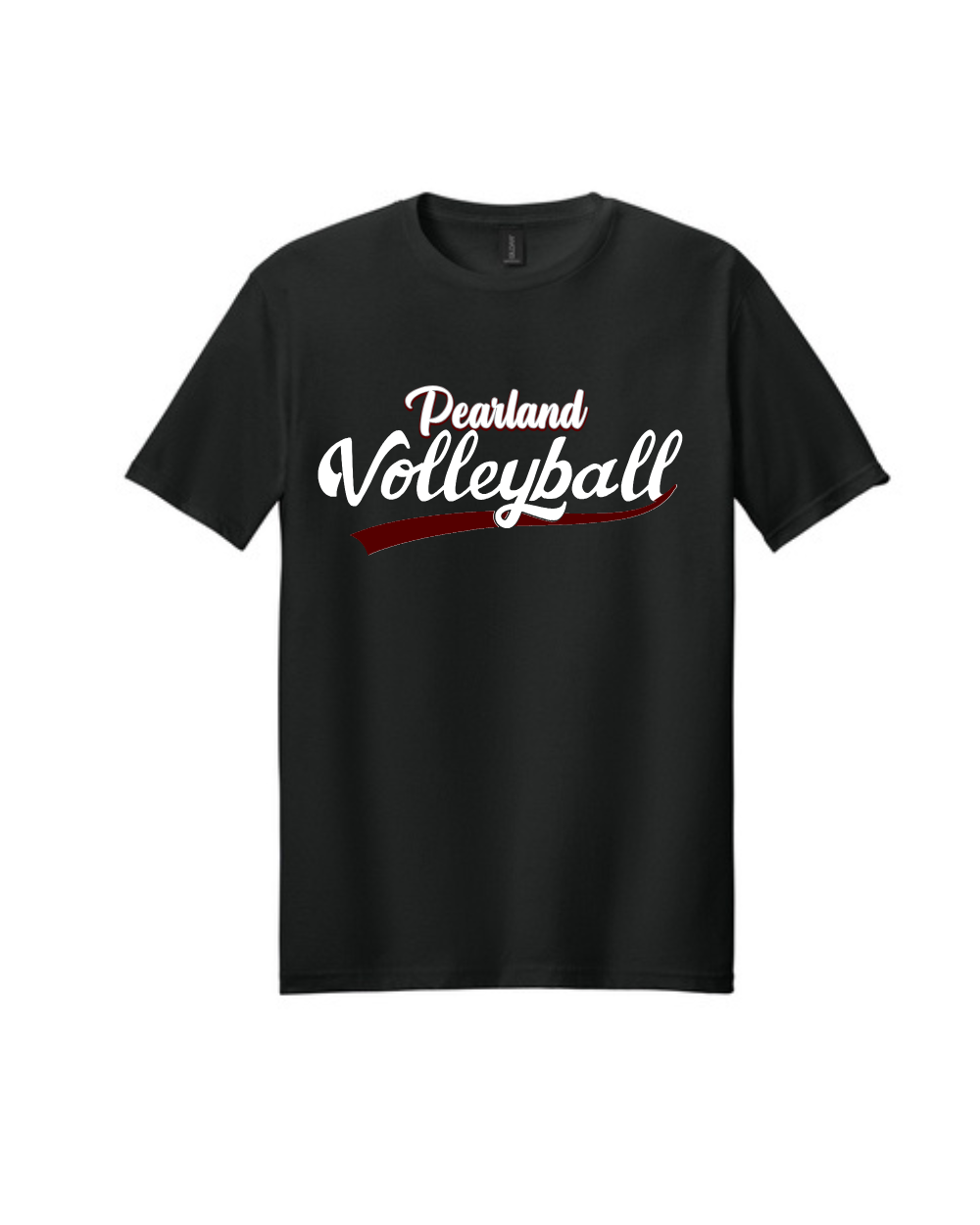 PHS Volleyball-Pearland Volleyball Cotton Tee- Black