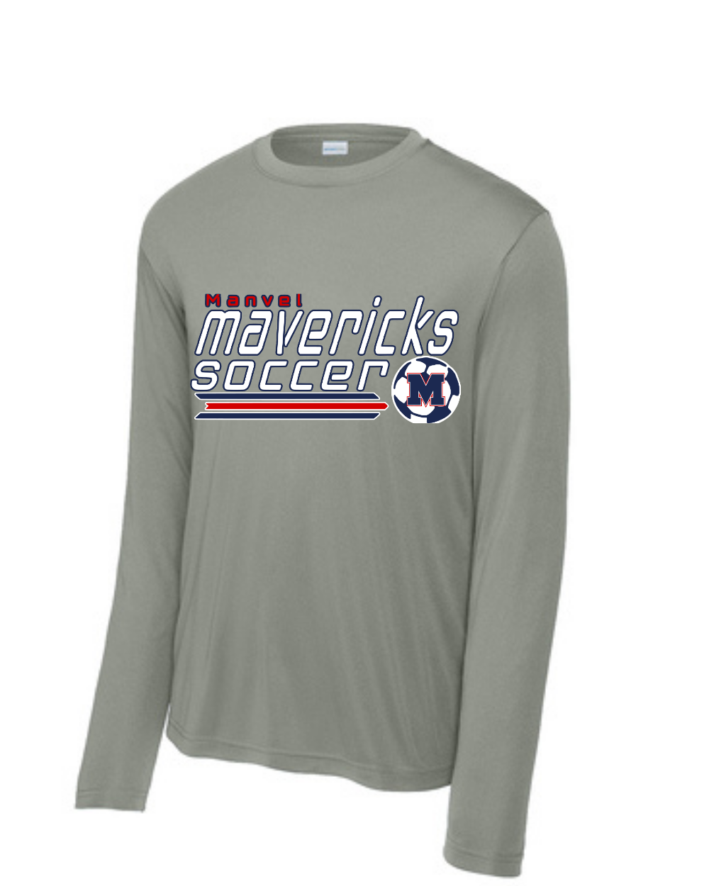 Manvel Soccer- Manvel Soccer Long Sleeve Performance Tee