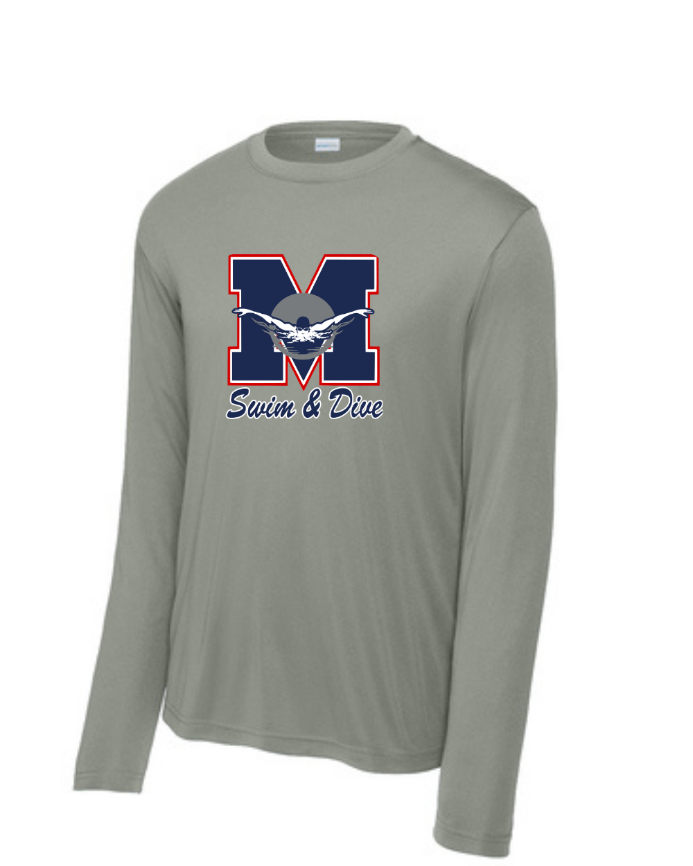 Manvel Swim & Dive- Manvel Swim Long Sleeve Performance Tee