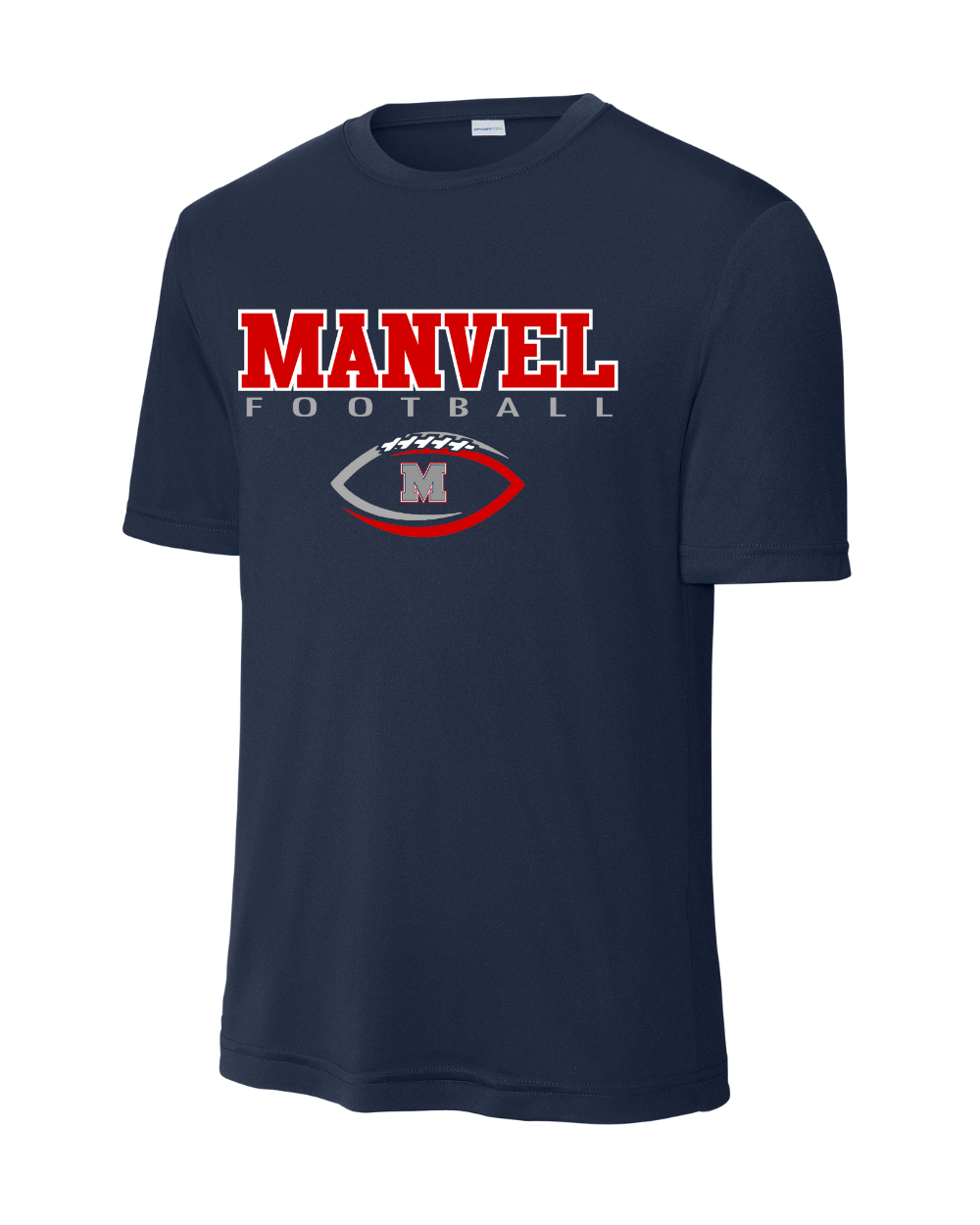 Manvel Football- Manvel Football Short Sleeve Performance Tee