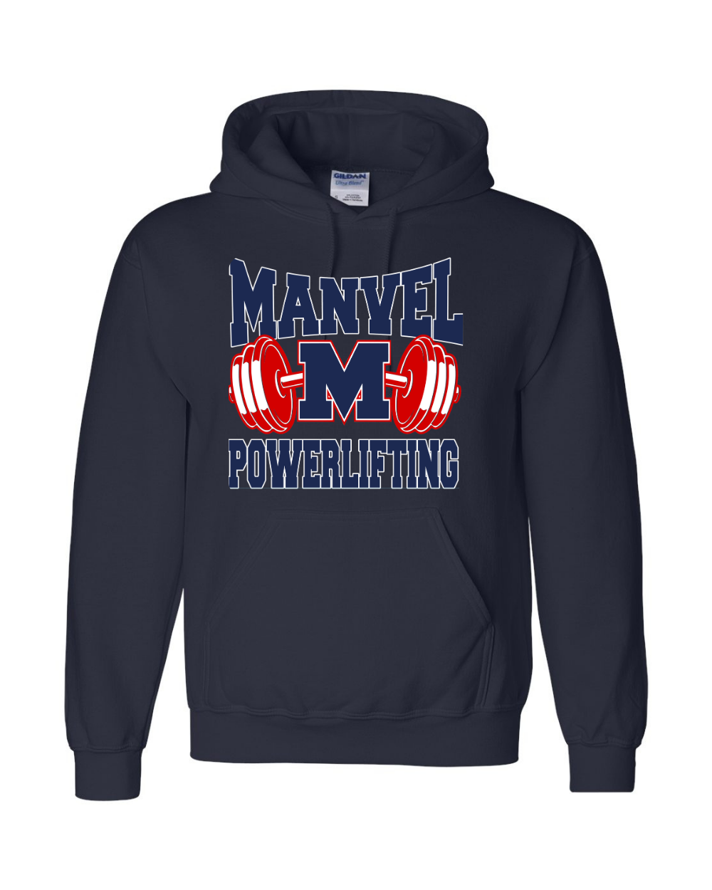 Manvel Powerlifting- Manvel Powerlifting Cotton blend Hoodie