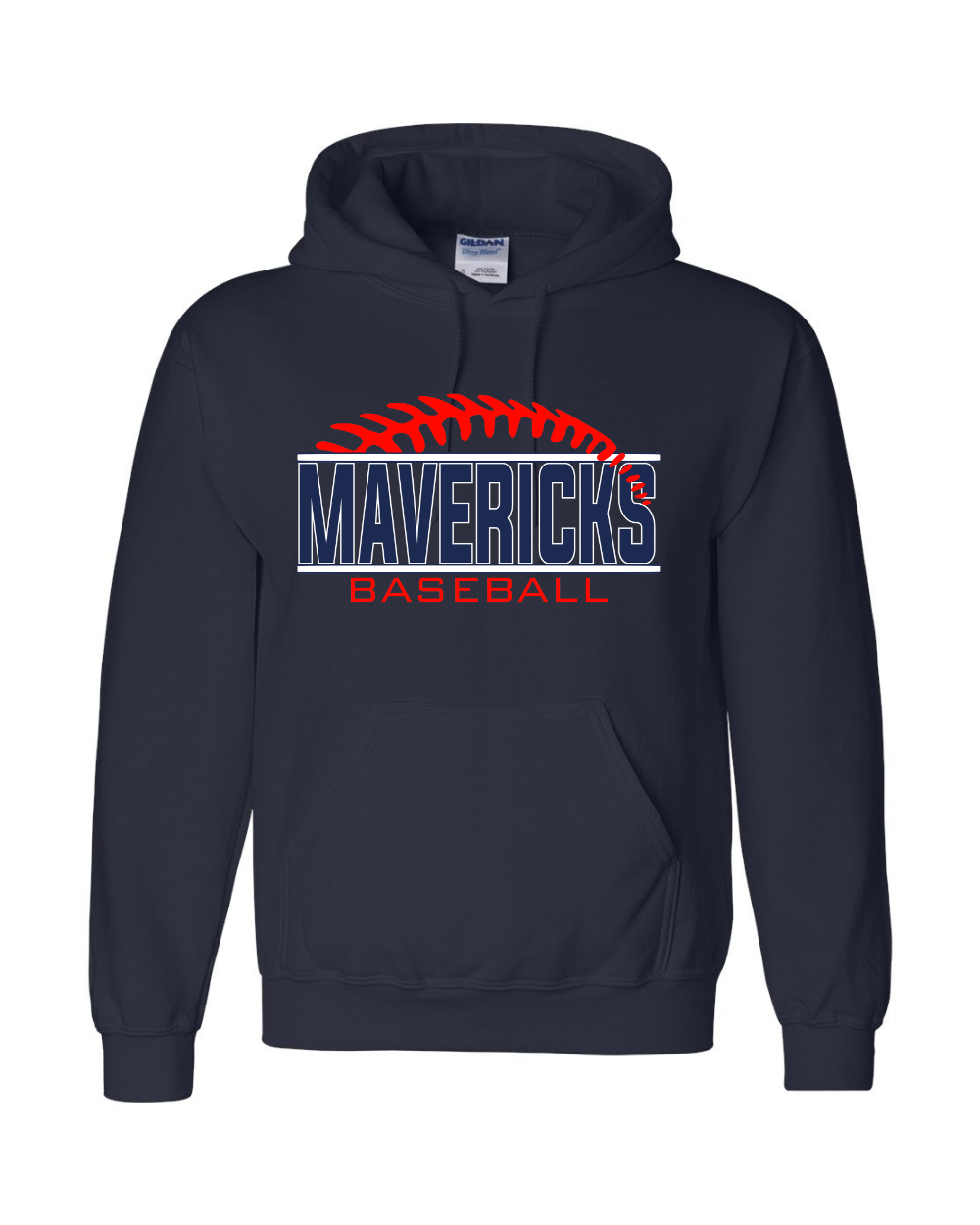 Mavericks Baseball- Manvel Baseball Cotton blend Hoodie