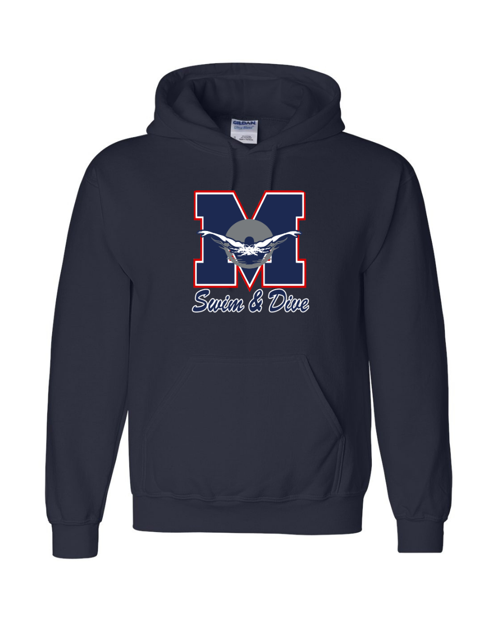 Manvel Swim & Dive- Manvel Swim Cotton blend Hoodie