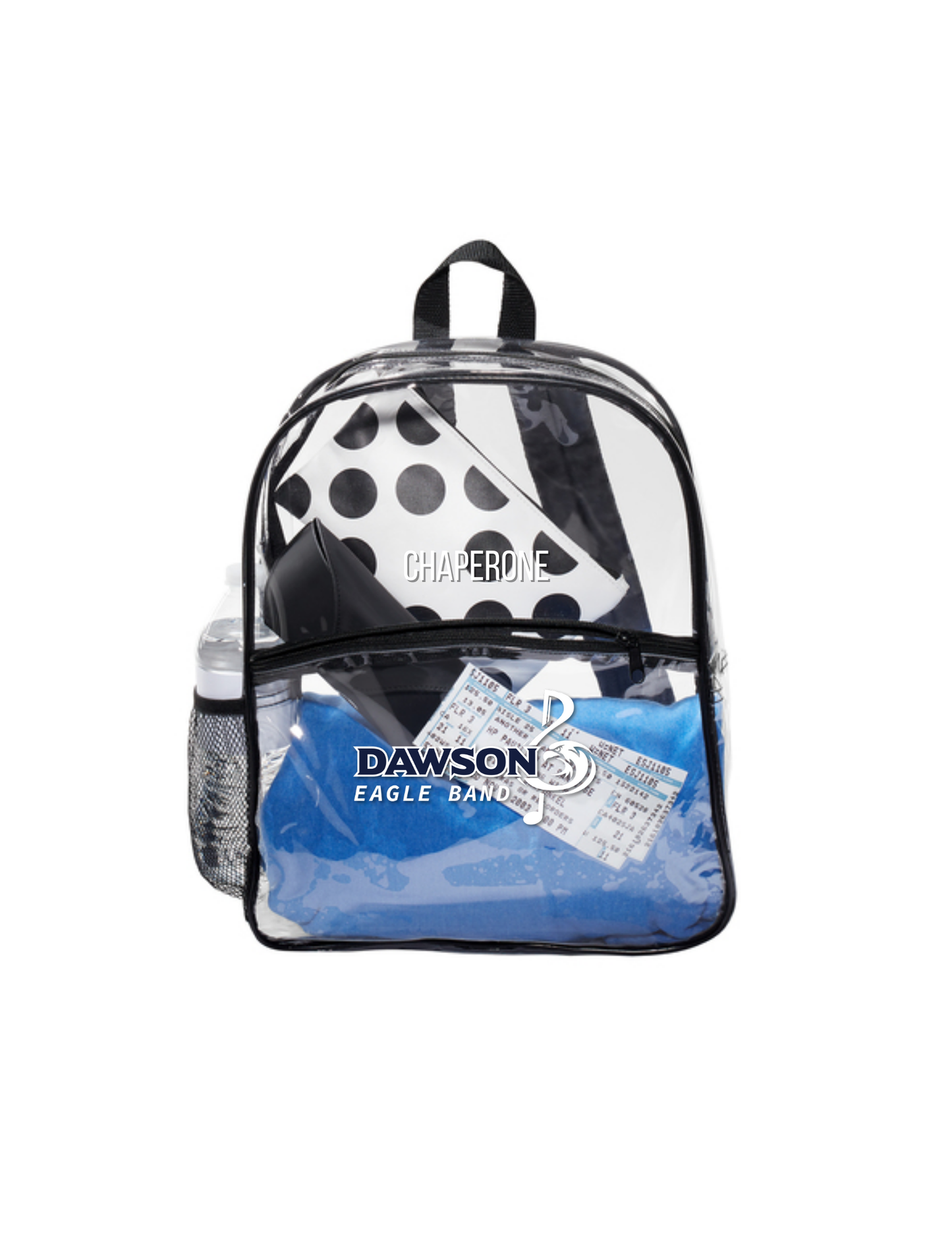 Dawson HS Band - Chaperone Clear Backpack