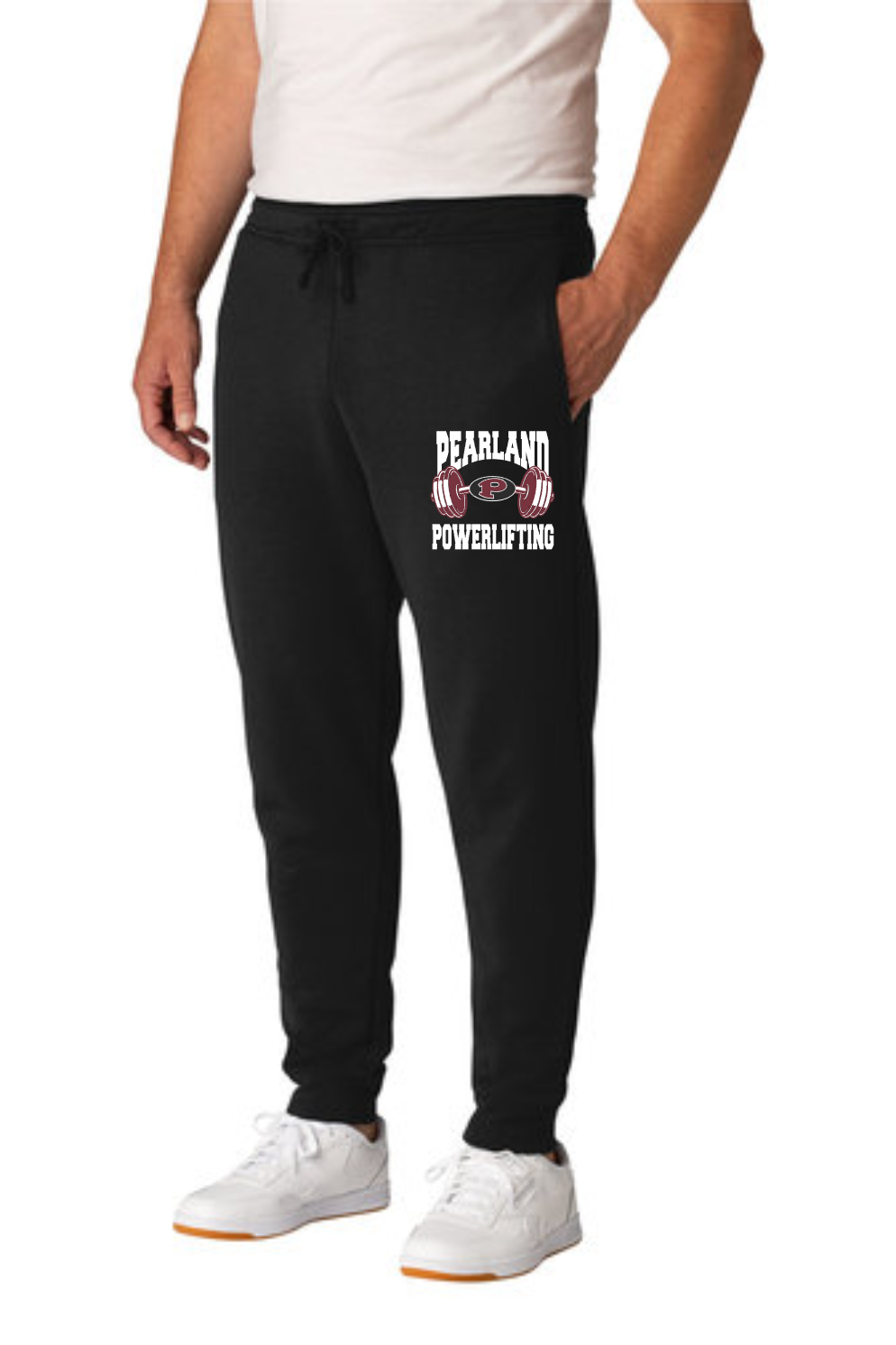 Pearland Powerlifting- Cotton Fleece jogger- black