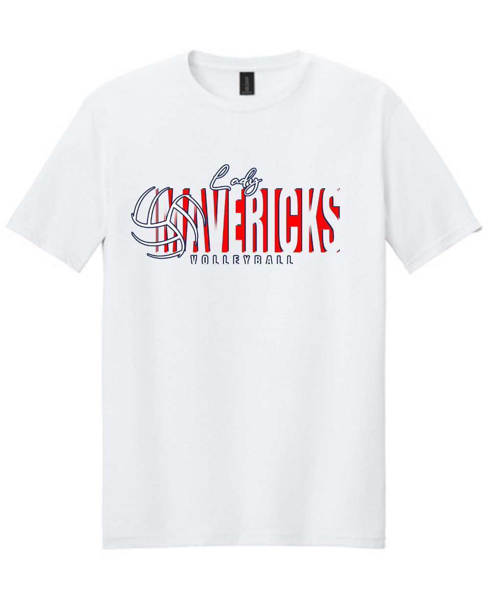 Manvel Volleyball- Lady Mavericks Cotton Tee