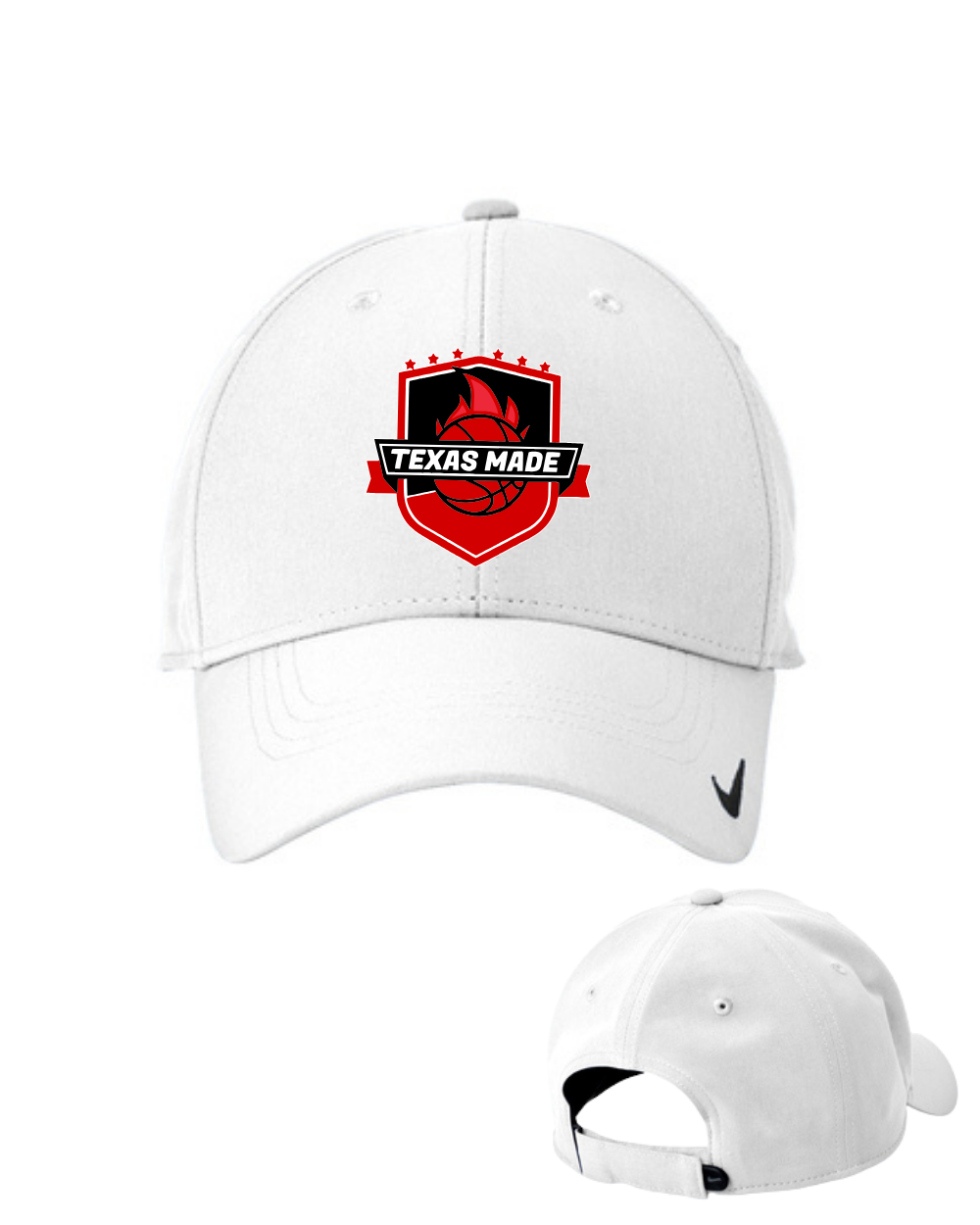 Texas Made- Tx Made Logo Nike Hat- white